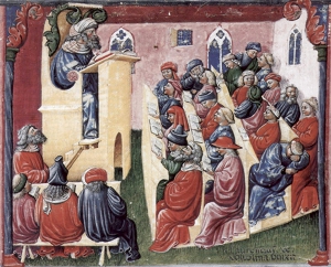 A university class, (1350s).