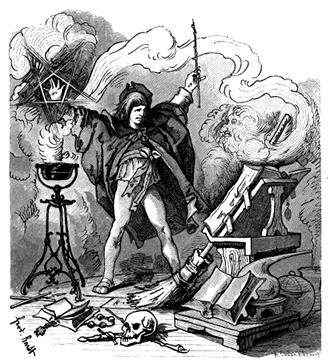 Illustration of Der Zauberlehrling.